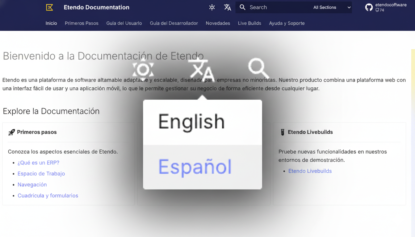 Documentación Etendo ERP en español