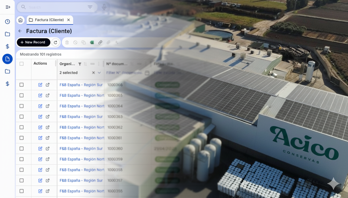 ERP para producción alimentaria ERP for food production